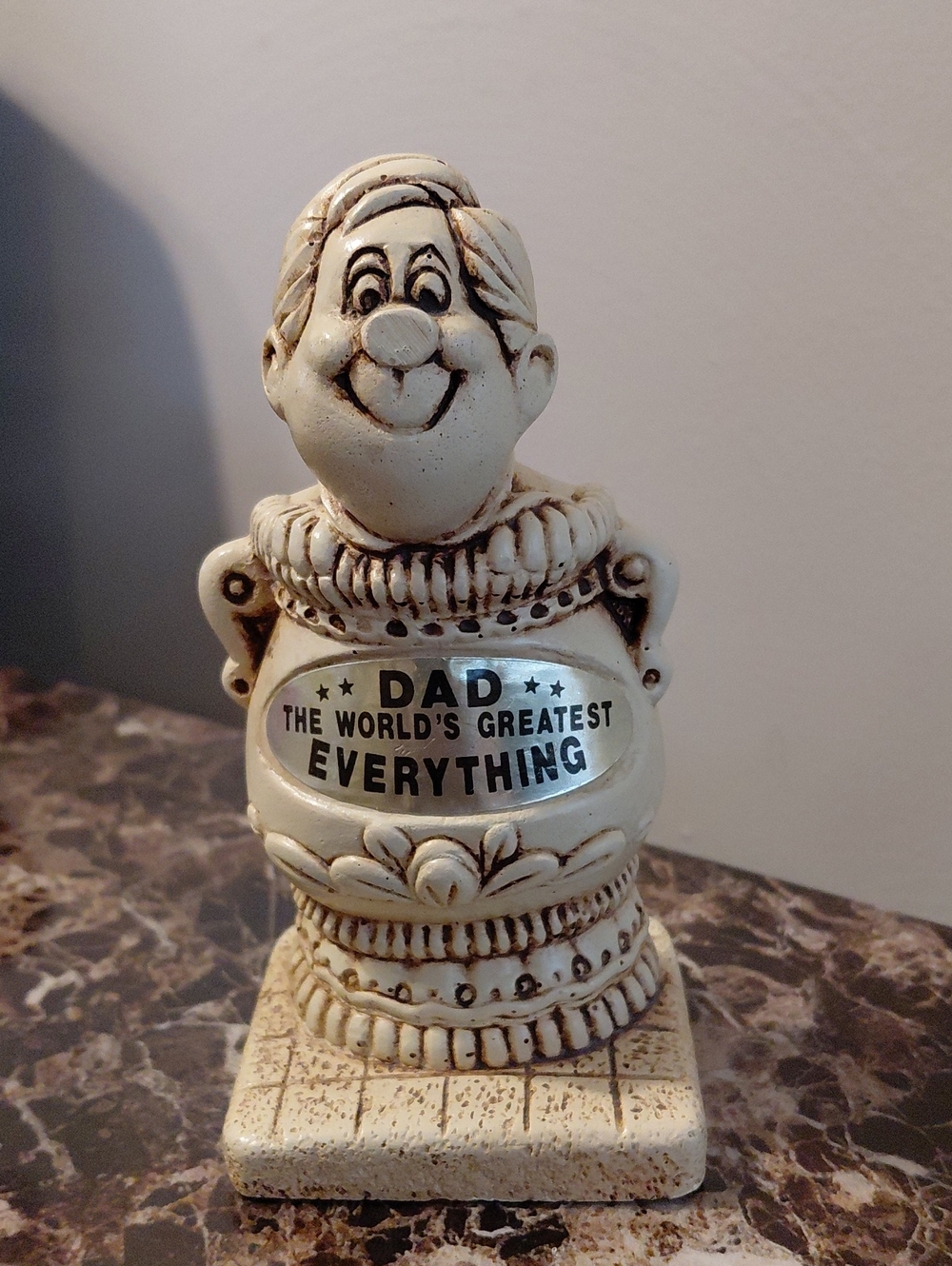 Vintage 1970s Paula Co. “Dad, The World’s Greatest Everything” Novelty Statue